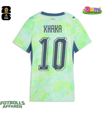 Schweiz Granit Xhaka #10 Bortatröja Kvinnor VM 2026 Kortärmad